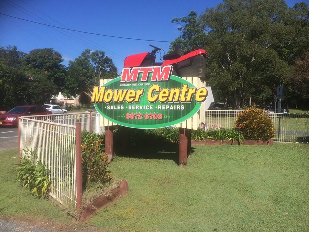 Mower Centre Signage — Mower Shop In Murwillumbah, NSW