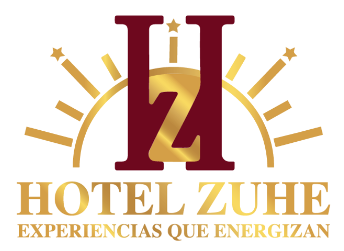 Logo for Hotel Zuhe: burgundy 