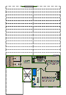 A floor plan of a house with a two car garage