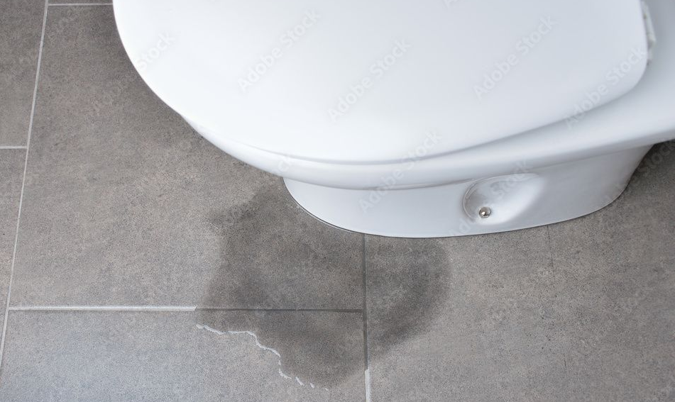 A leaking toilet.
