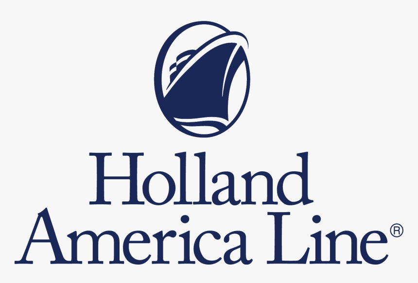 Holland America Line logo in navy blue with ship emblem on a white background