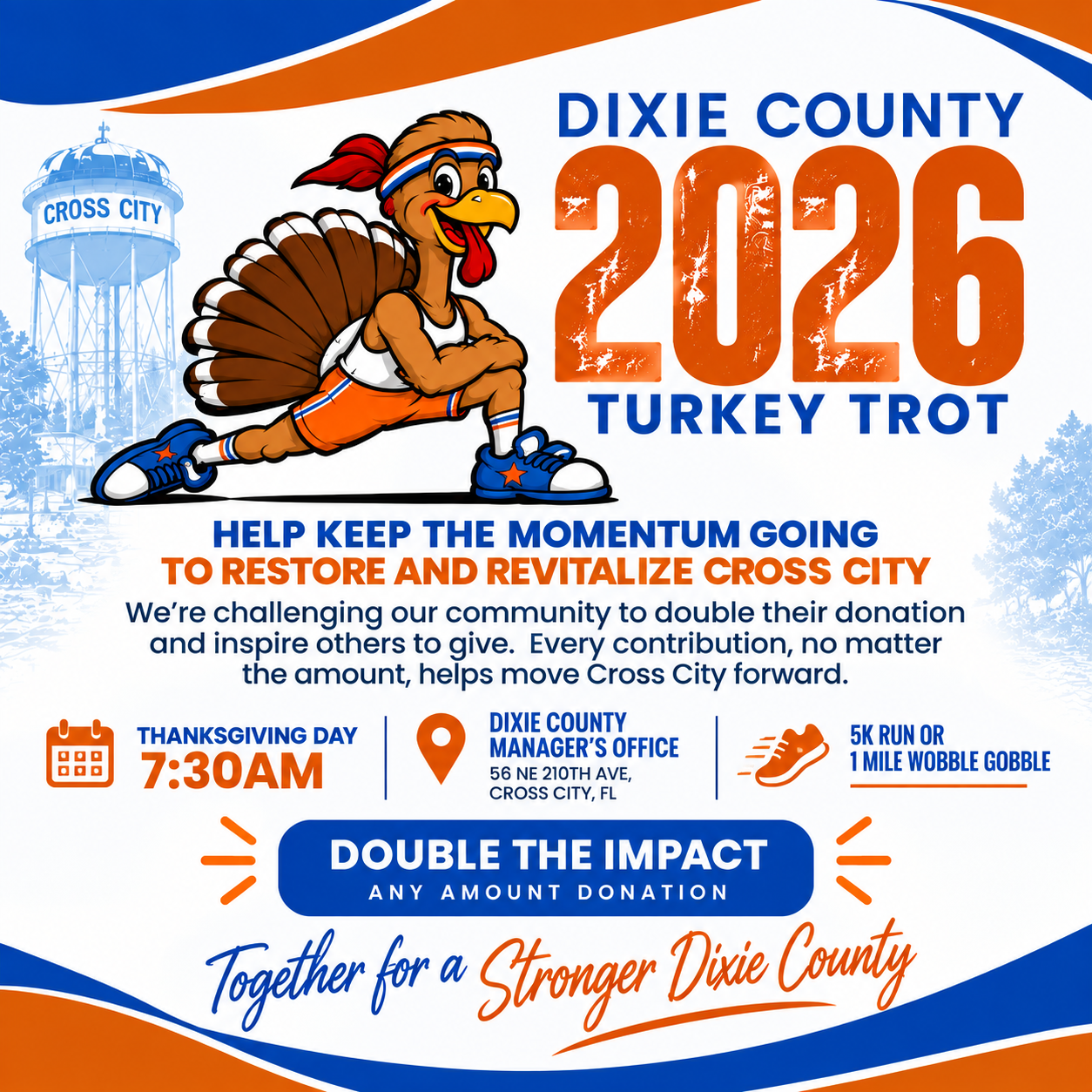 Turkey Trot 5K race in Dixie County