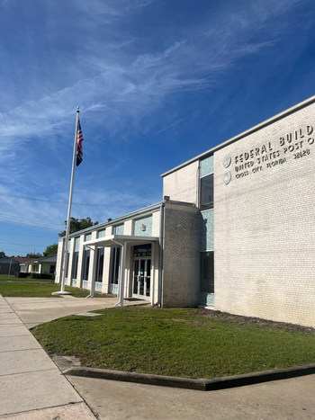 Restored Cross City Post Office facade