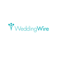 The teal WeddingWire logo, featuring a stylized floral icon next to the brand name in a modern sans-serif font.