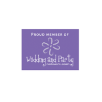 A purple rectangular badge that reads, 