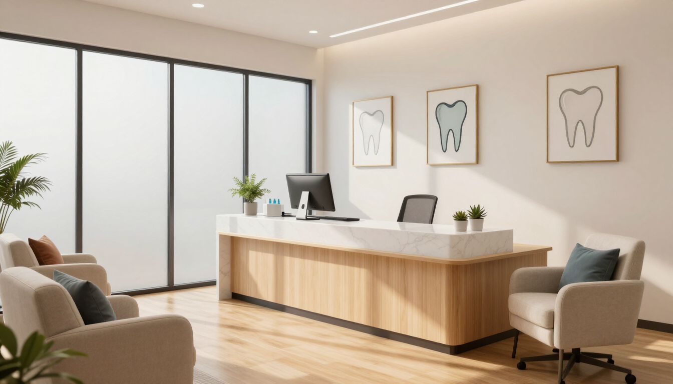Modern dental office lobby in Hendersonville TN
