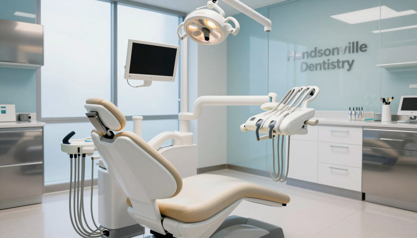 Modern dental exam room at Hazel Path Dental