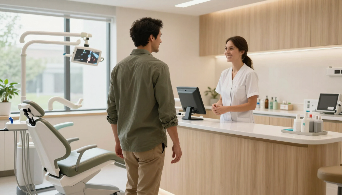 Calm, friendly dental office for returning patients