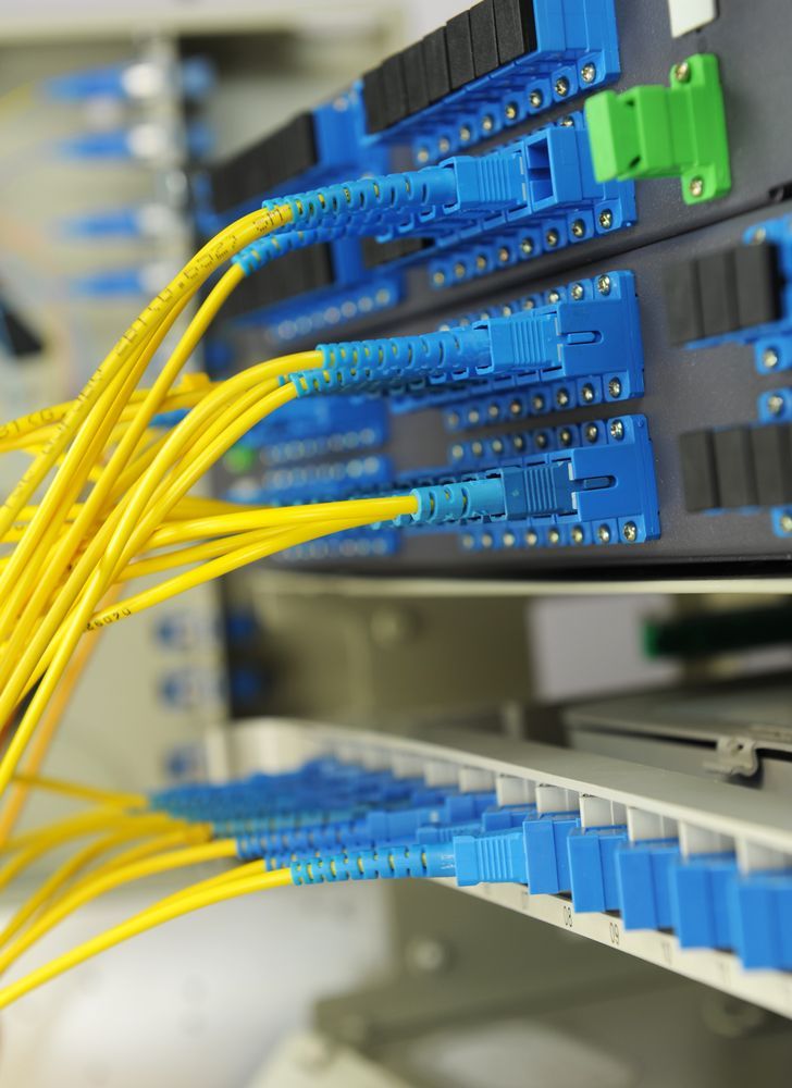 Telephone Switchboard With Wires — Power & Data Support Services In Manunda, QLD