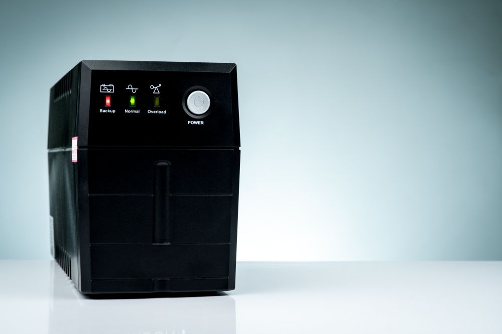 Uninterruptible Power Supply Isolated on White — Power & Data Support Services In Manunda, QLD
