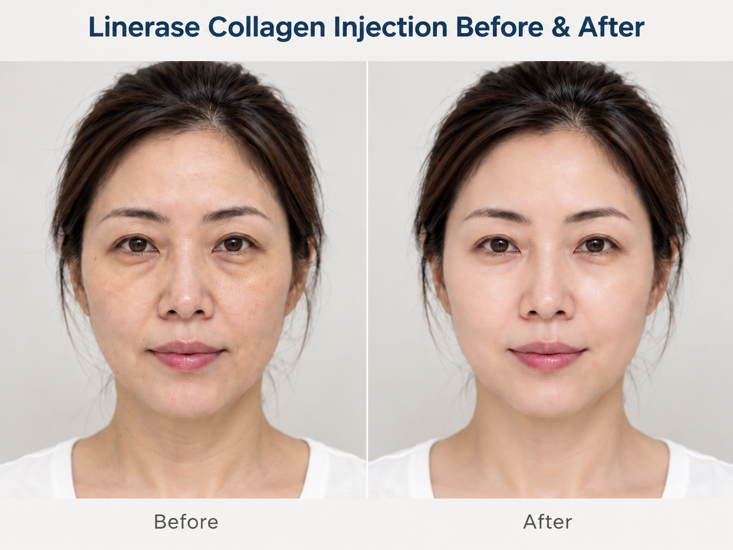 Linerase Collagen Injection Before & After
