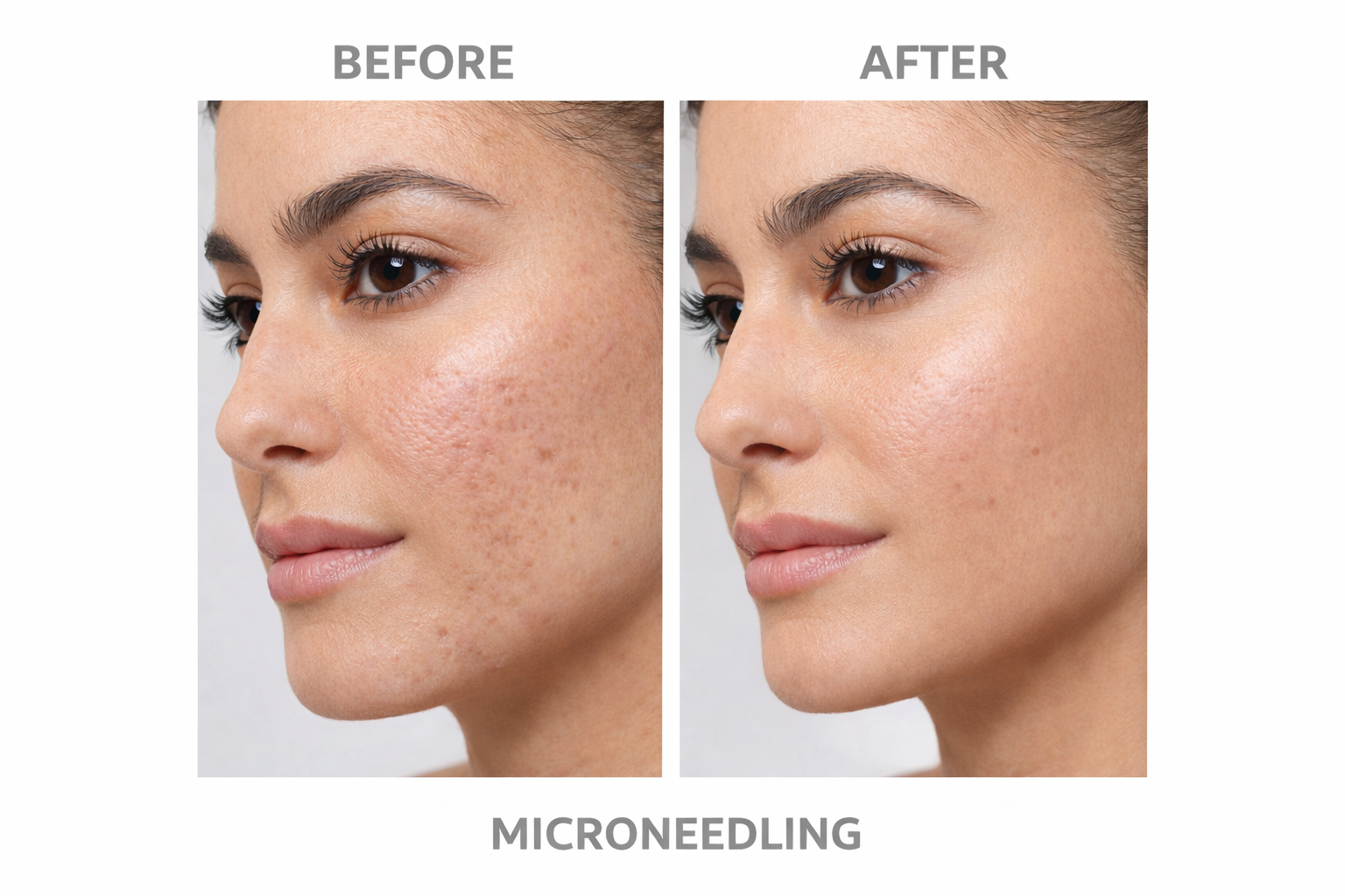 microneedling before after