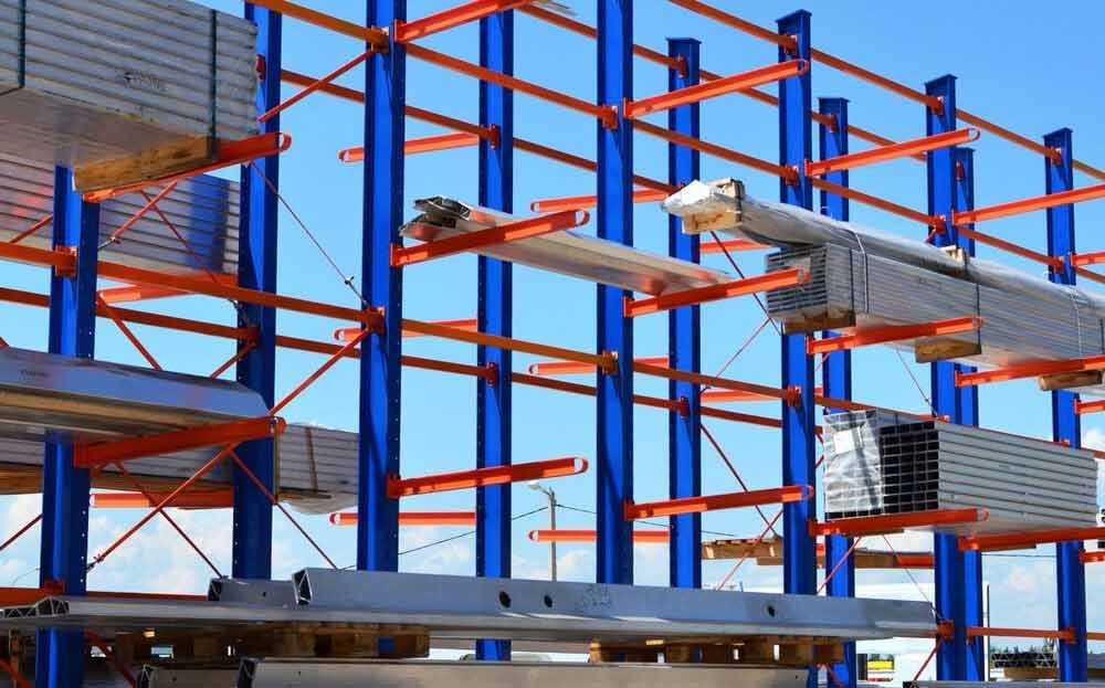 A Warehouse With A Lot Of Shelves — Shop Fittings Office Furniture Materials Handling In Gosford, NSW