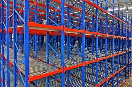 A Warehouse Filled With Lots Of Shelves — Shop Fittings Office Furniture Materials Handling In Gosford, NSW