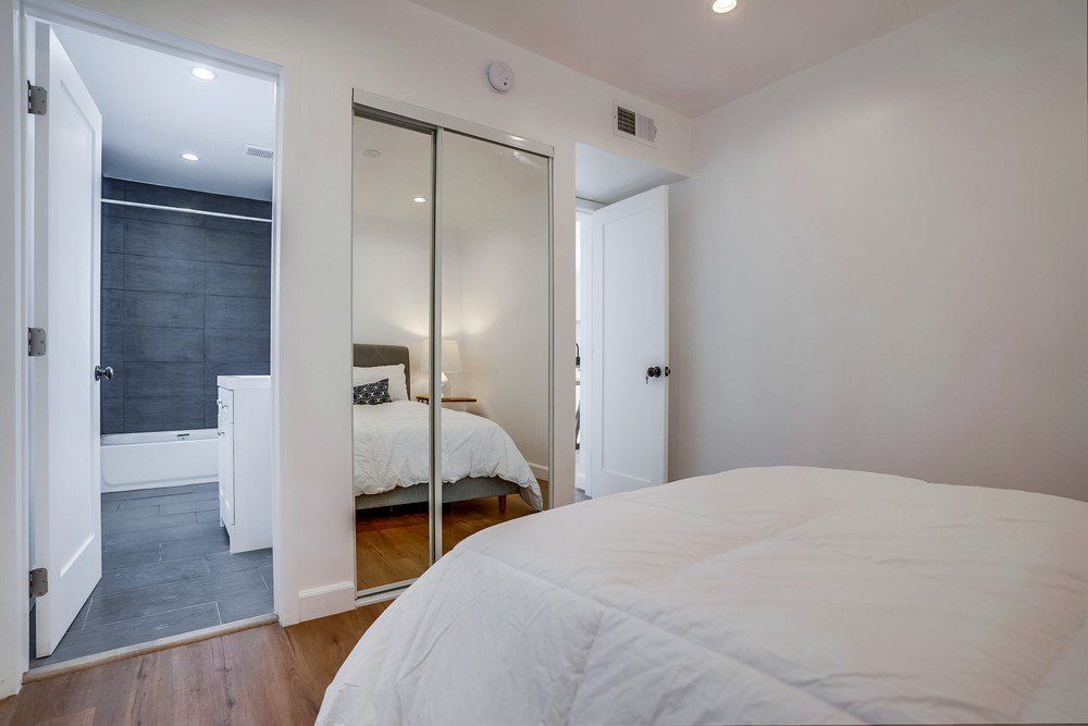 12547 Chandler Blvd. bedroom - bed and closet