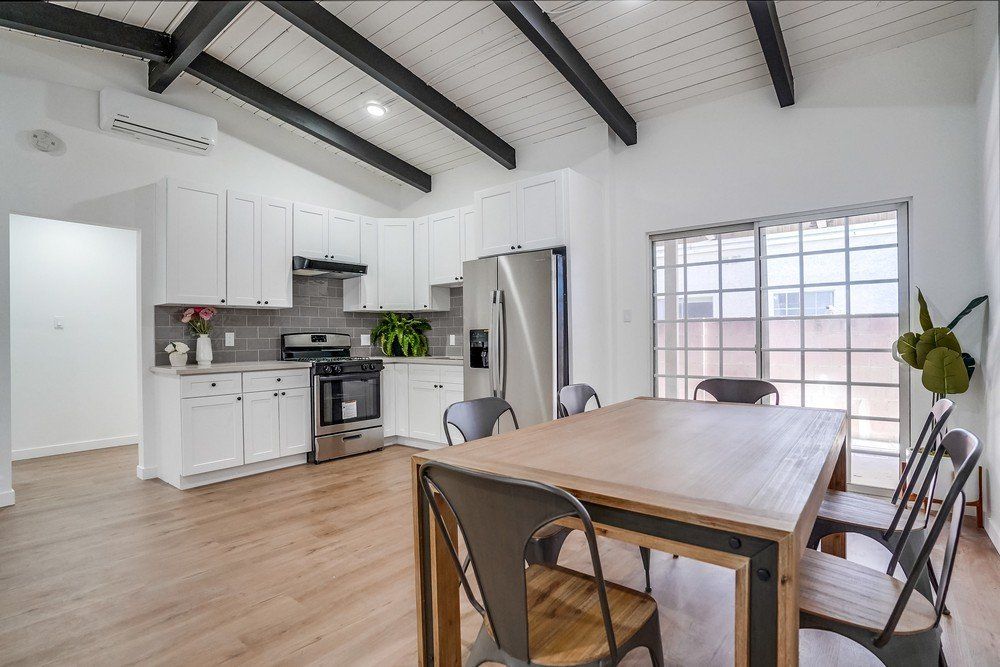 7223 Lemp Ave dining room with table