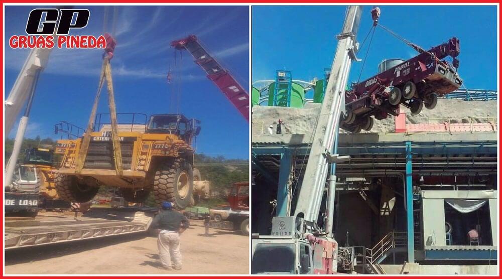 GRÚAS HERMANOS PINEDA - Equipo especializado para maniobras.
