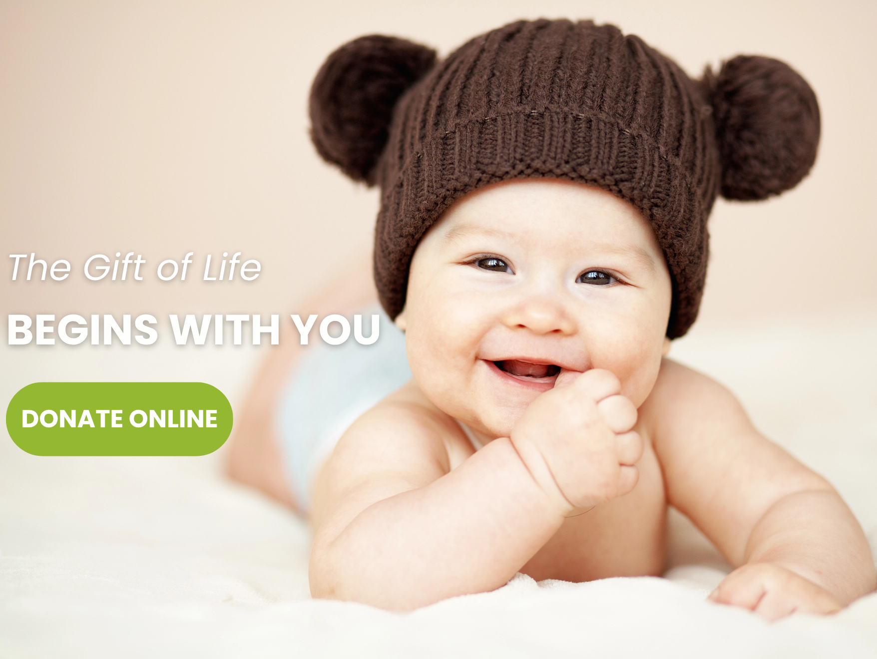 Open Arms Pregnancy Clinic home page banner