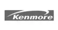 Kenmore logo in white italic text on a dark gray oval background