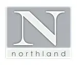 Northland logo with a large white “N” on a gray background