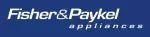 Fisher & Paykel Appliances logo in white on a blue background