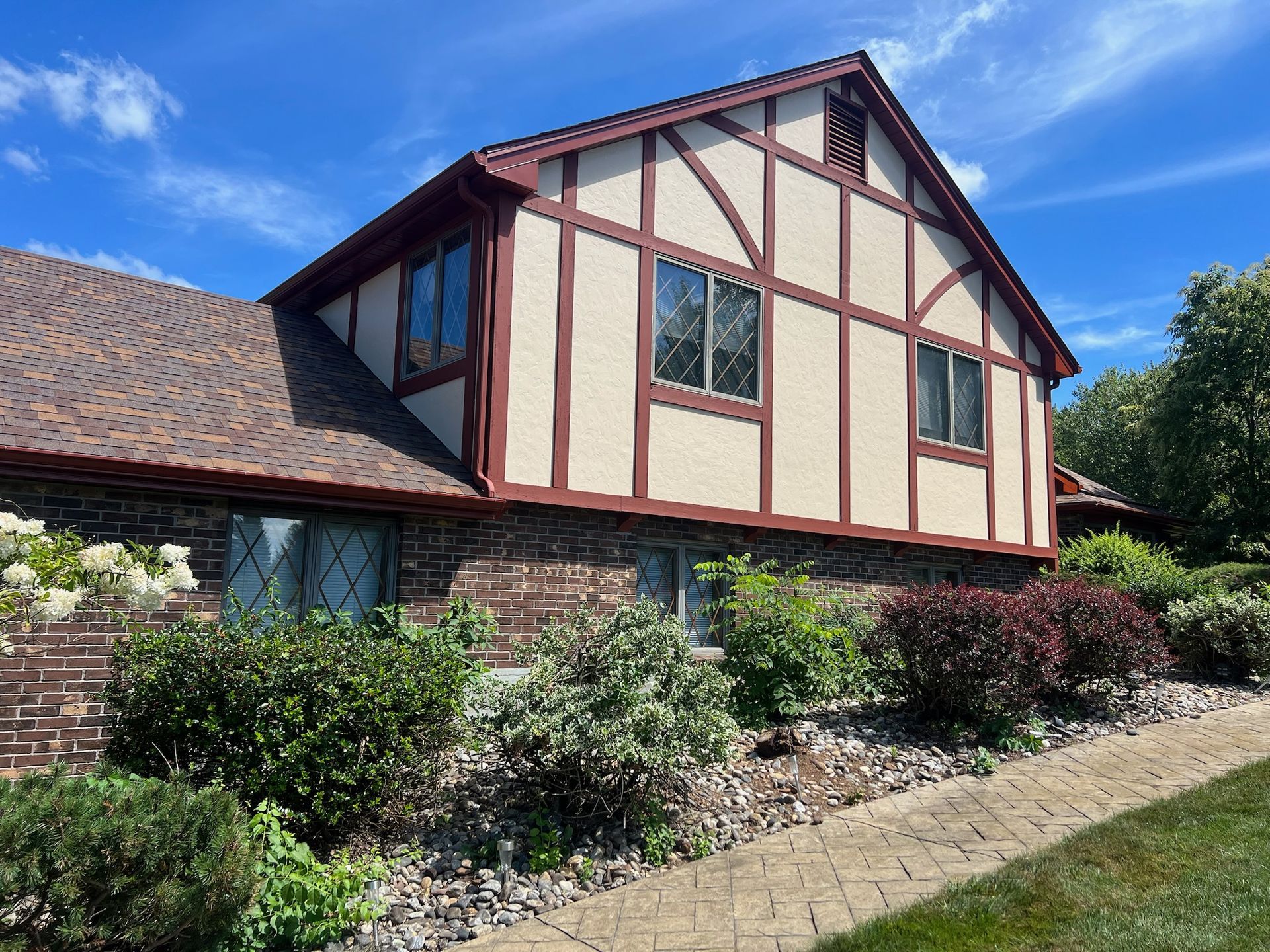 front of home in westfield, ma painted by pioneer painters