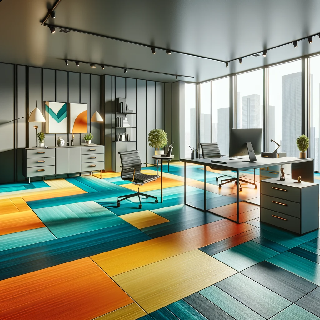colorful accent floor
