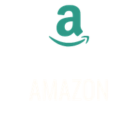 Amazon logo with teal lowercase “a” and smile arrow on a white background