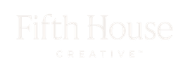 Fifth House Creative logo in light gray serif text