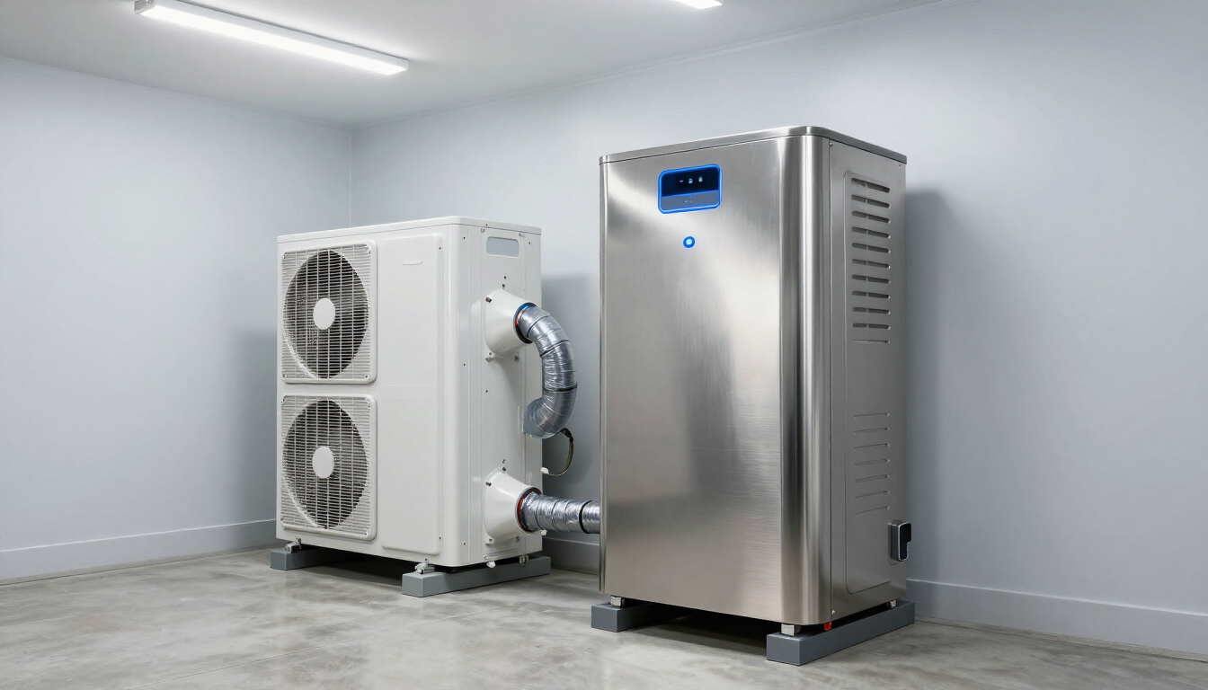 Whole-home air purification system installed in mechanical room