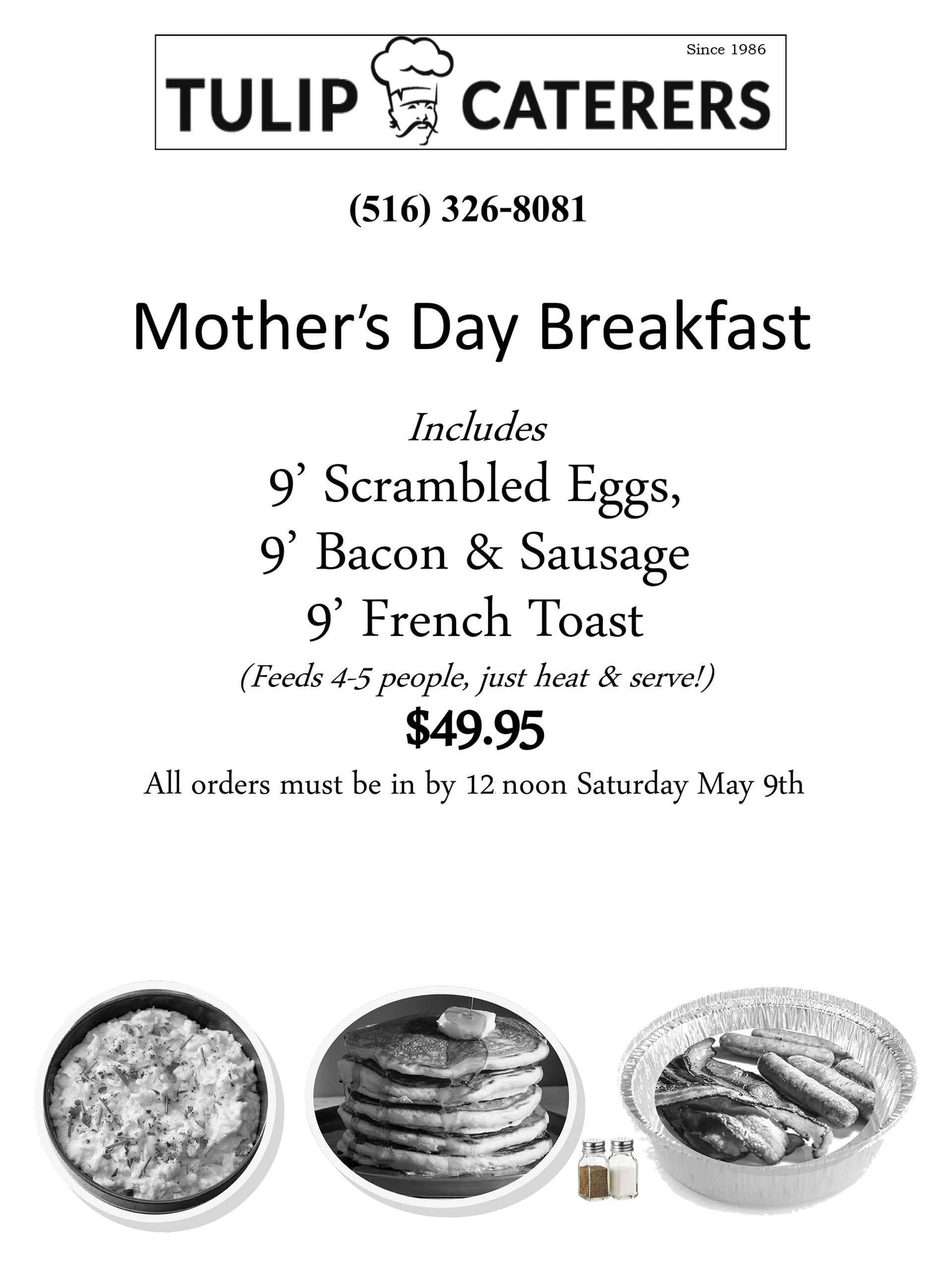 Mother's Day Menu 2026