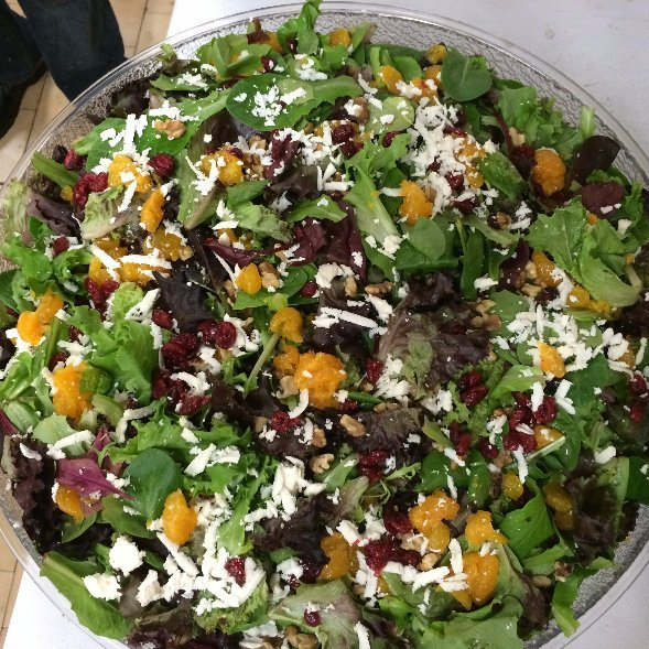 Cherry green veggies salad
