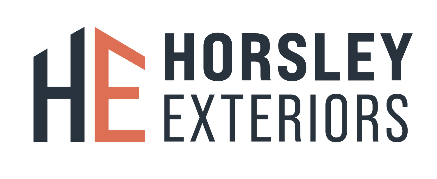 Horsley Exteriors full color horizontal logo