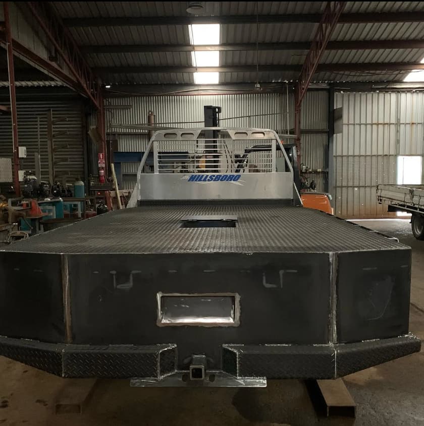 Steel Ute Tray Painted Black— Arc Attack Fabrication in Woolgoolga, NSW