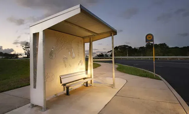 Bus Waiting Cover — Arc Attack Fabrication in Woolgoolga, NSW