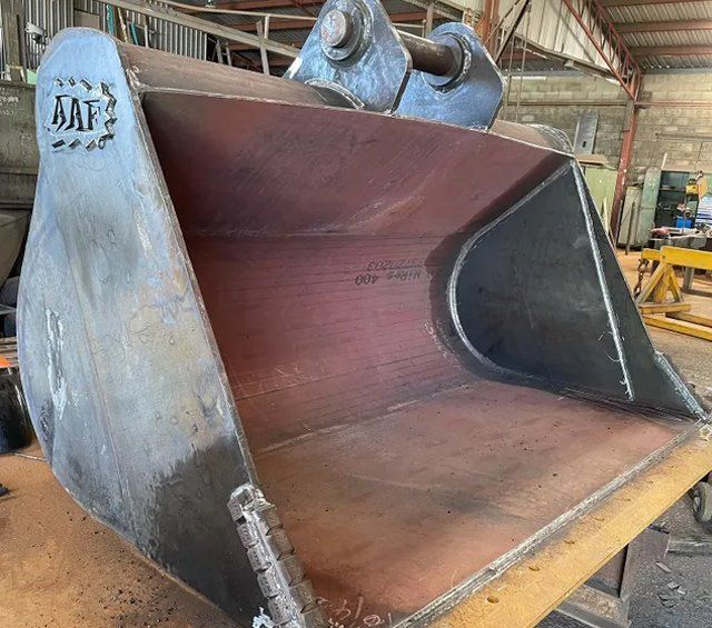 Excavator Bucket designed and built by metal fabricators in Coffs Har