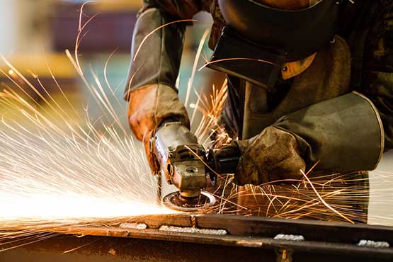 Metal Grinding — Arc Attack Fabrication in Woolgoolga, NSW
