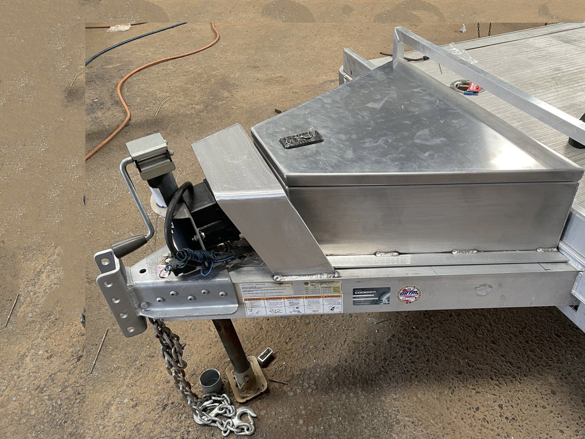 Aluminum Boat Trailer Toolbox — Arc Attack Fabrication in Woolgoolga, NSW
