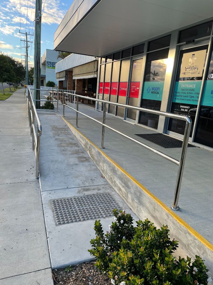 Stainless Steel Balustrade outside a Coffs Harbour commercial property