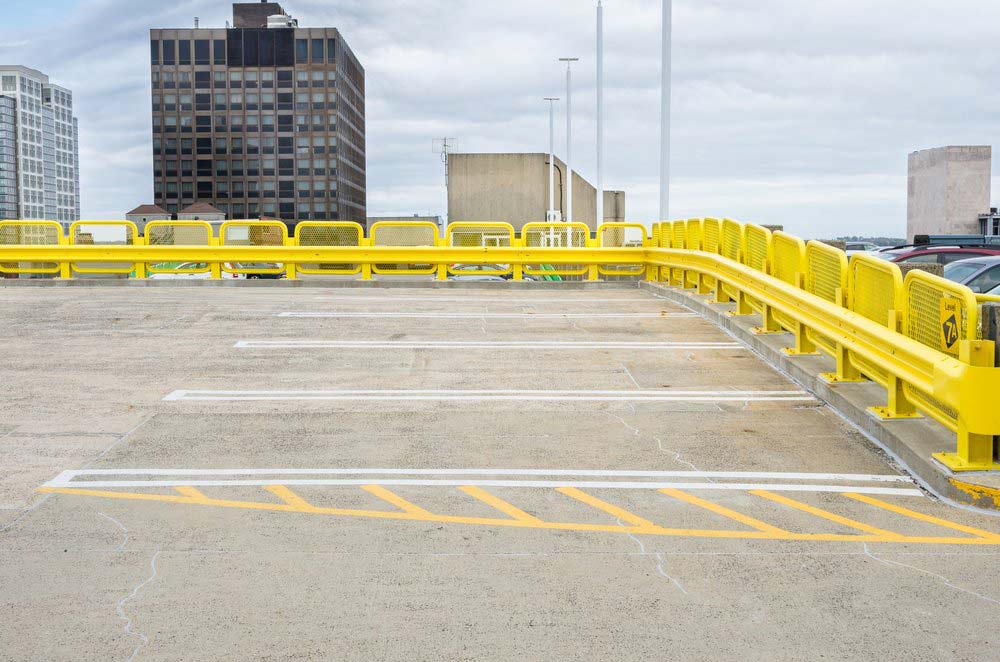 Empty Parking Lot With Rails in Coffs Harbour