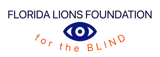 Florida Lions Foundation logo: Blue eye, 