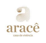Logo for Aracê Casa de Vivência: beige stylized