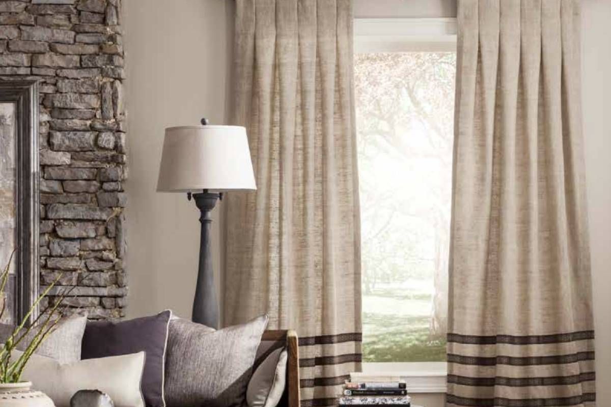 Fabricut custom drapery in a home near Atlanta, GA