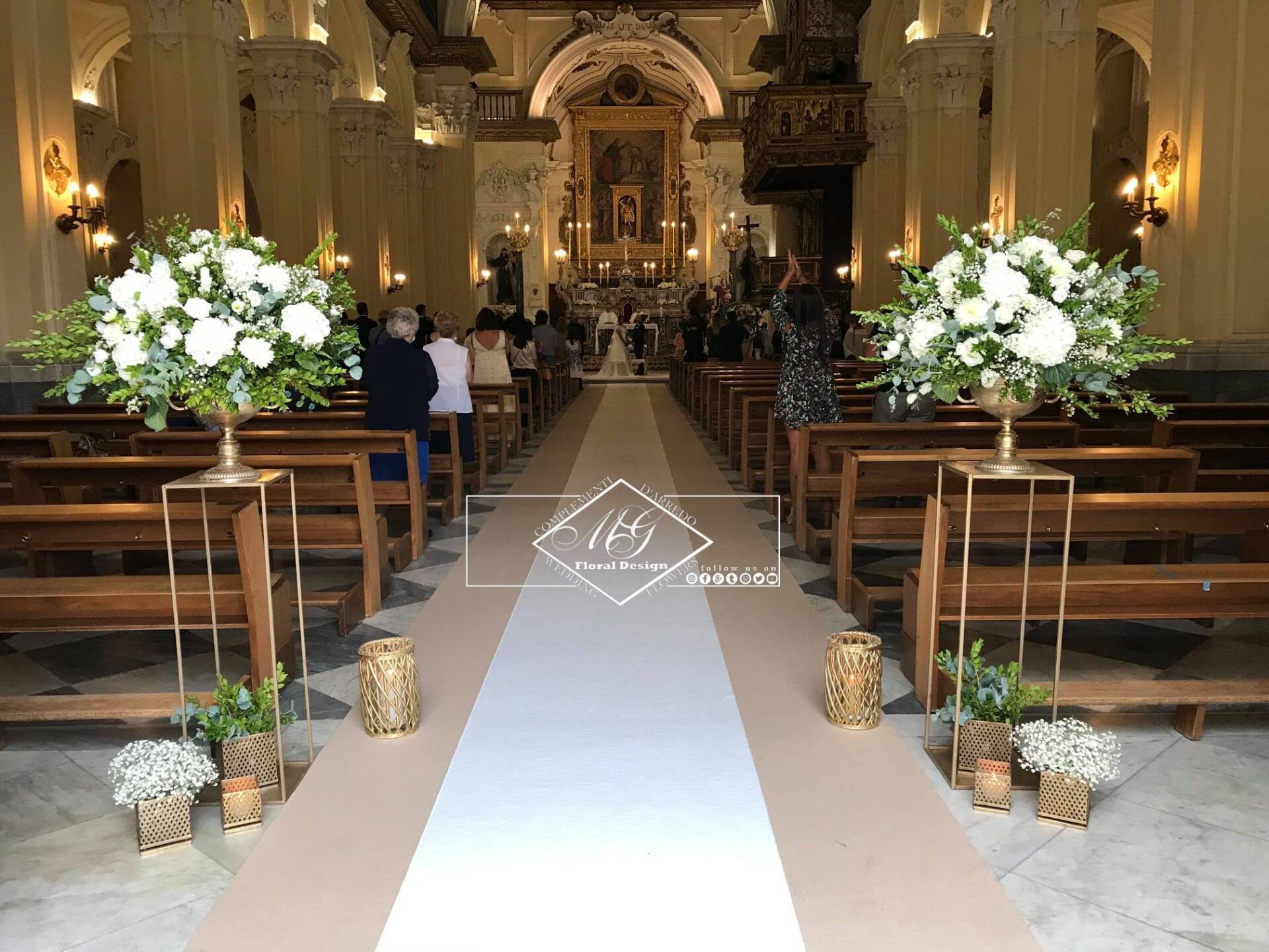 Addobbi floreali per matrimonio