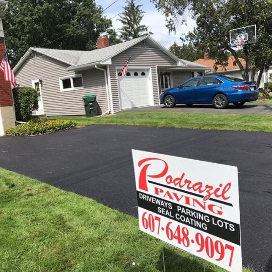 Podrazil Paving Finished Driveway Paved — Binghamton, NY — Podrazil Paving