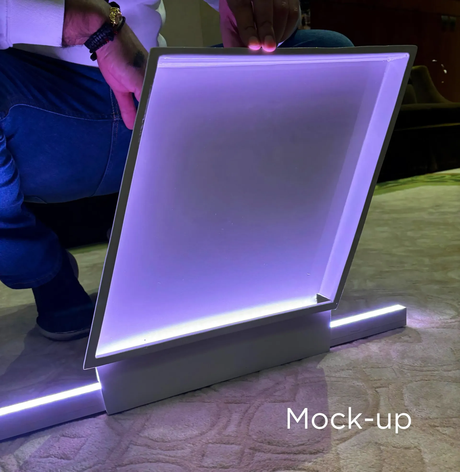 A lighting mock-up test before installation