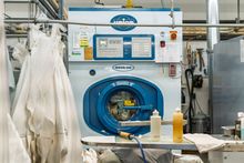 Commercial dry cleaning machine at Country Cleaners in Hayden, Idaho
