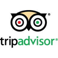 TripAdvisor-Logo mit Eulenaugen und grün-schwarzer Wortmarke