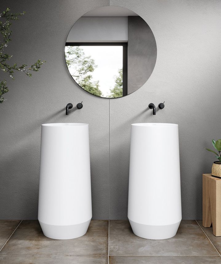 Minimalistic designer basins