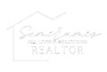 Stylized real estate logo with house outline and text “Semiramis All Living Solutions REALTOR”